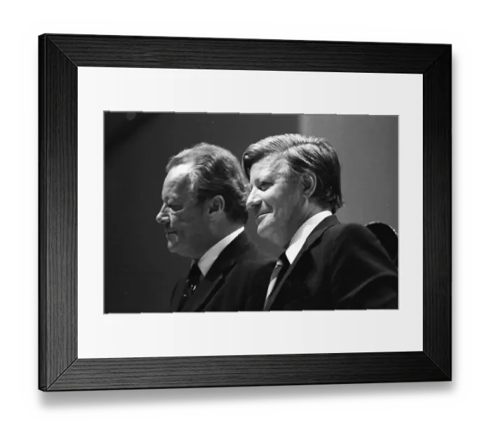 Framed Print : The Party Congress of the Social Democratic Party of Germany (SPD) on 18
