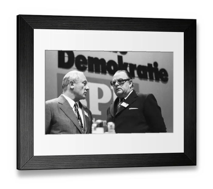 Framed Print : The Party Congress of the Social Democratic Party of Germany (SPD) on 18