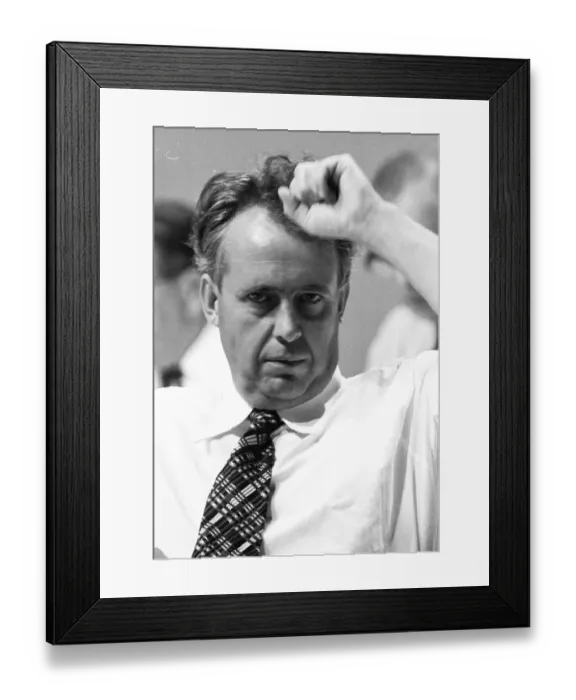 Framed Print : The Party Congress of the Social Democratic Party of Germany (SPD) on 18