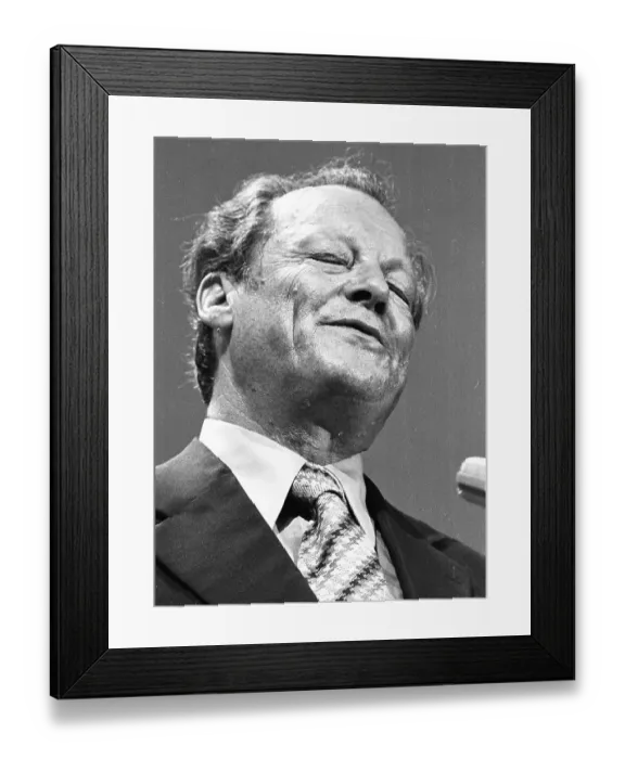 Framed Print : The Party Congress of the Social Democratic Party of Germany (SPD) on 18