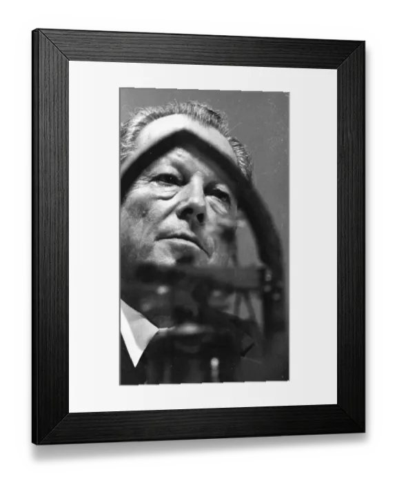 Framed Print : The Party Congress of the Social Democratic Party of Germany (SPD) on 18