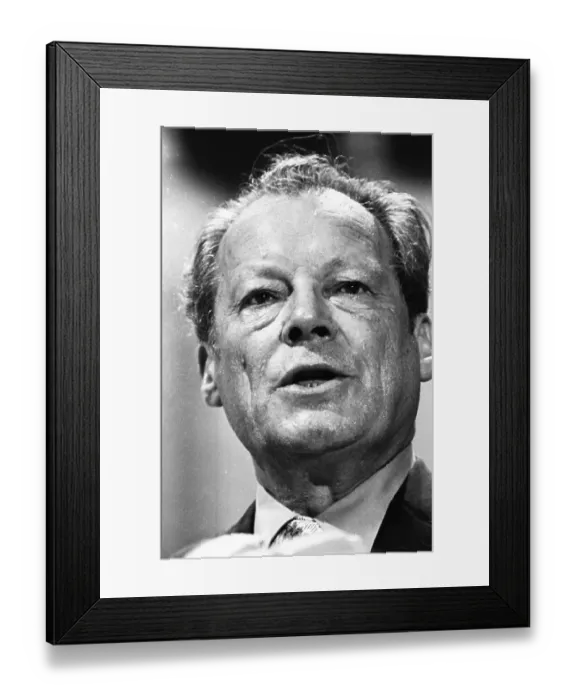 Framed Print : The Party Congress of the Social Democratic Party of Germany (SPD) on 18