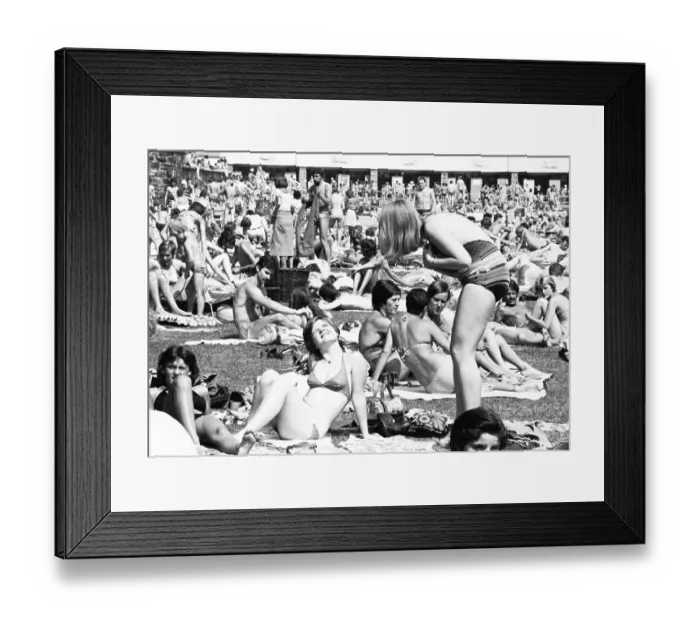 Framed Print : The summer of 1976 brought lots of sunshine and full swimming pools Framed Print : The summer of 1976 brought lots of sunshine and full swimming pools