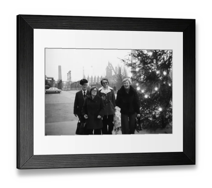 Framed Print : Pre-Christmas at the Hoesch AG Westfalenhuette on 12