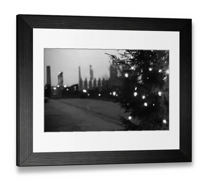 Framed Print : Pre-Christmas at the Hoesch AG Westfalenhuette on 12