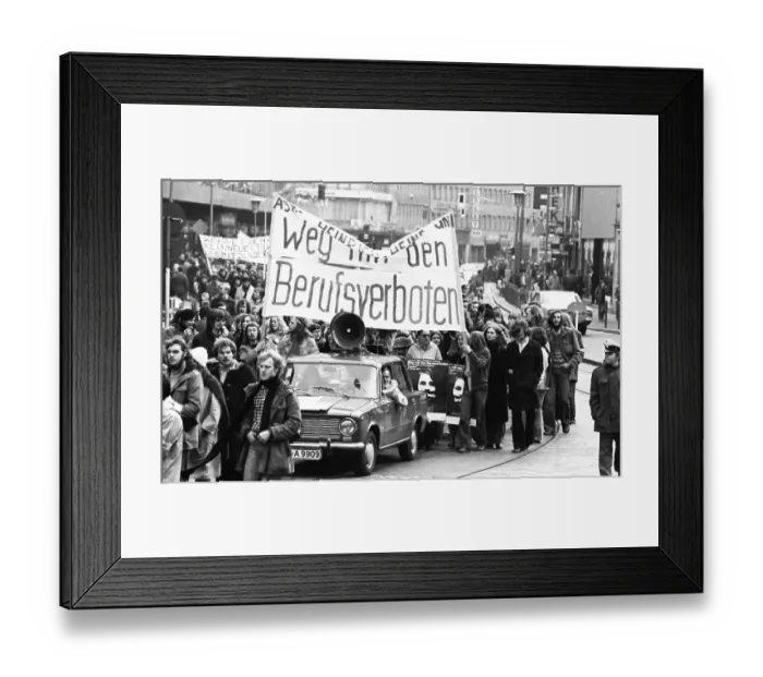 Framed Print : Several thousand people affected by the Radical Decree