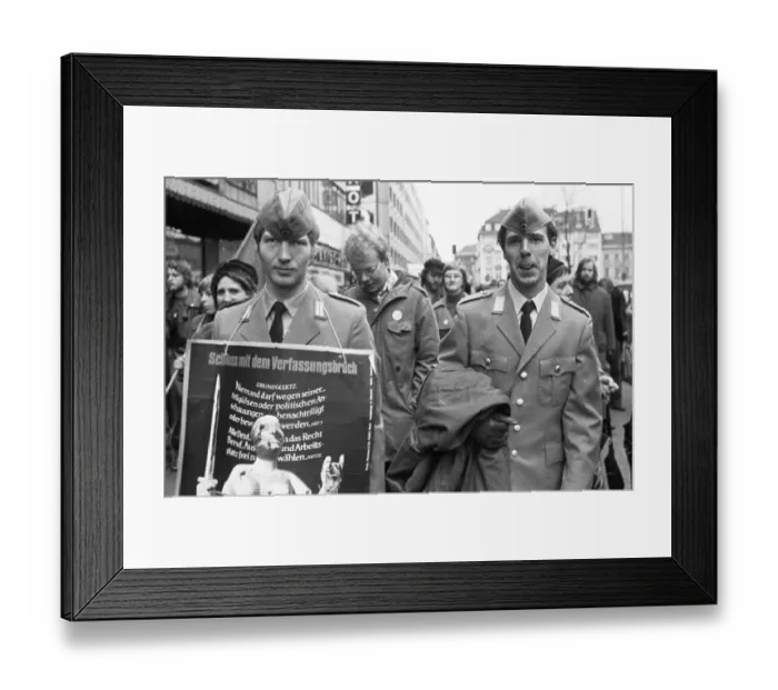 Framed Print : Several thousand people affected by the Radical Decree