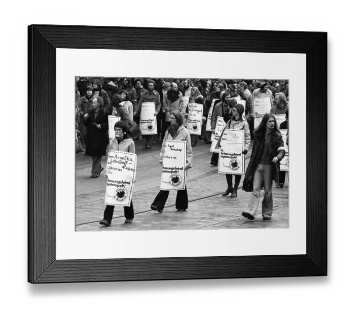 Framed Print : Several thousand people affected by the Radical Decree