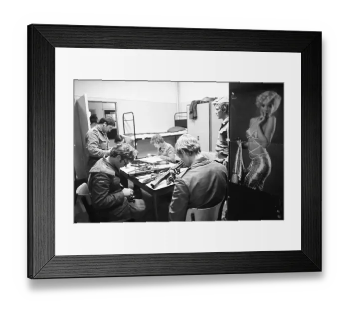 Framed Print : Everyday life of Bundeswehr recruits in a barracks on 26 Framed Print : Everyday life of Bundeswehr recruits in a barracks on 26
