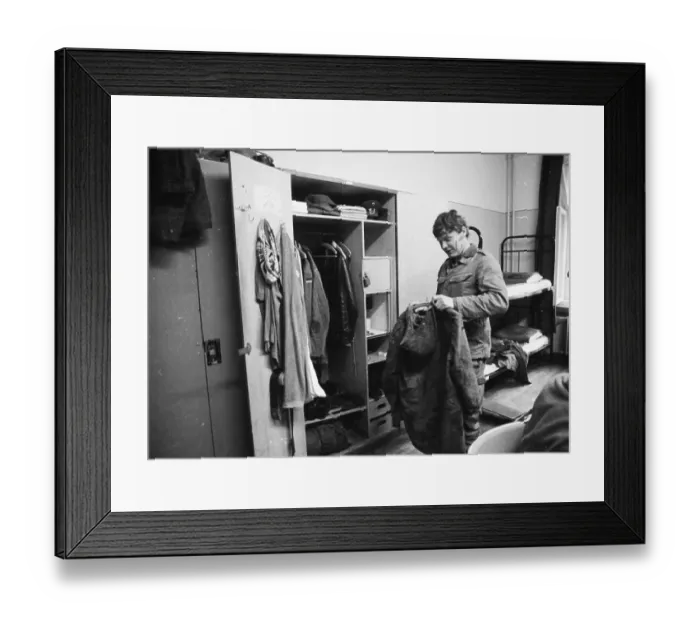 Framed Print : Everyday life of Bundeswehr recruits in a barracks on 26