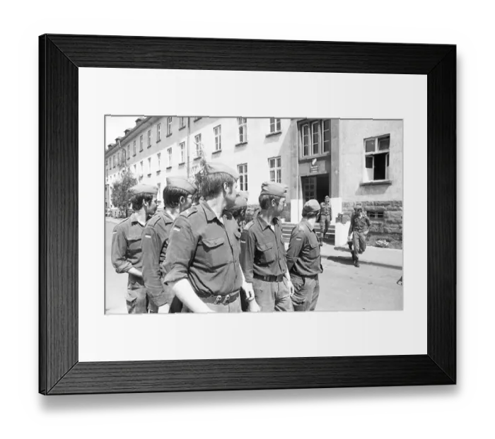 Framed Print : Everyday life of Bundeswehr recruits in a barracks on 26 Framed Print : Everyday life of Bundeswehr recruits in a barracks on 26