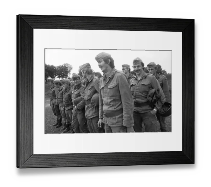Framed Print : Everyday life of Bundeswehr recruits in a barracks on 26