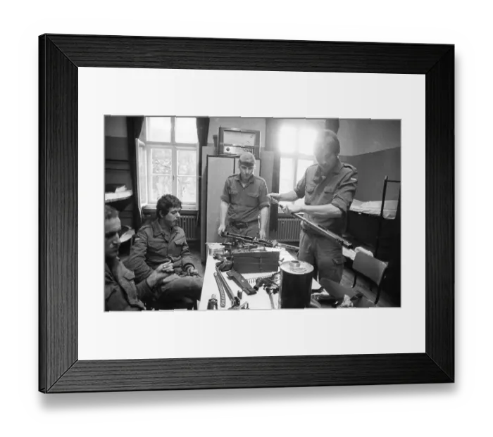 Framed Print : Everyday life of Bundeswehr recruits in a barracks on 26 Framed Print : Everyday life of Bundeswehr recruits in a barracks on 26
