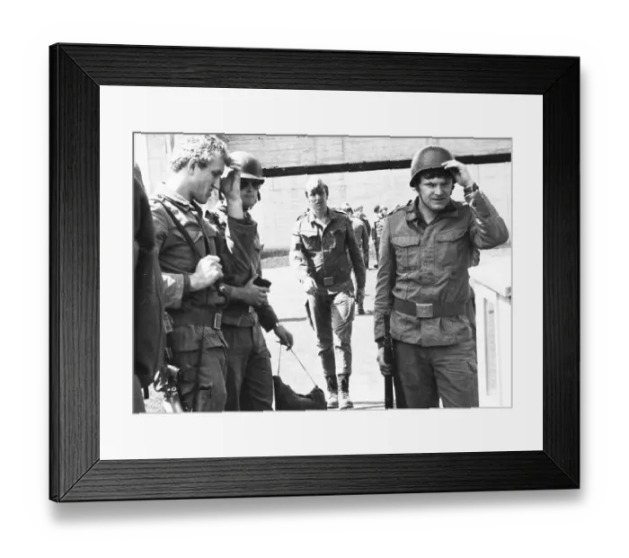 Framed Print : Everyday life of Bundeswehr recruits in a barracks on 26 Framed Print : Everyday life of Bundeswehr recruits in a barracks on 26