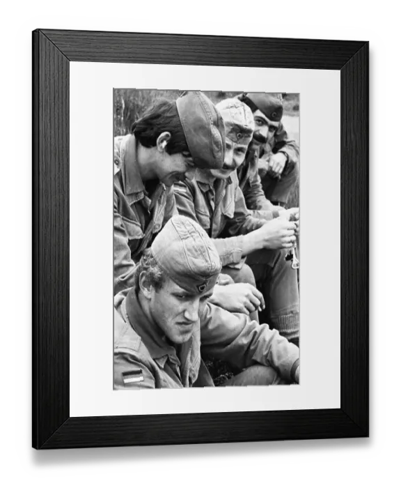 Framed Print : Everyday life of Bundeswehr recruits in a barracks on 26