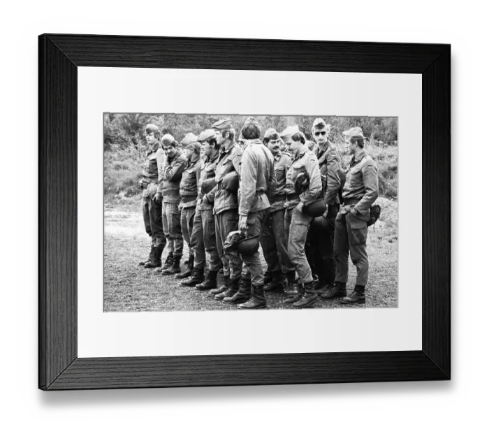 Framed Print : Everyday life of Bundeswehr recruits in a barracks on 26