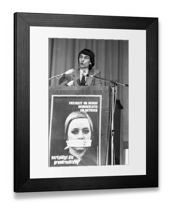 Framed Print : International Conference on the Berufsverboten on 29
