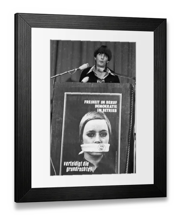 Framed Print : International Conference on the Berufsverboten on 29 Framed Print : International Conference on the Berufsverboten on 29