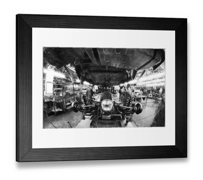 Framed Print : Car production at the Ford factory on 12