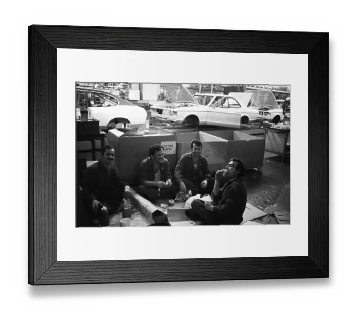 Framed Print : Car production at the Ford factory on 12 Framed Print : Car production at the Ford factory on 12