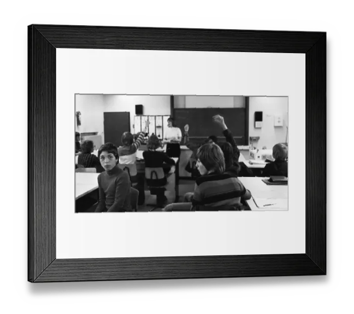 Framed Print : Operation and teaching at a comprehensive school on 03