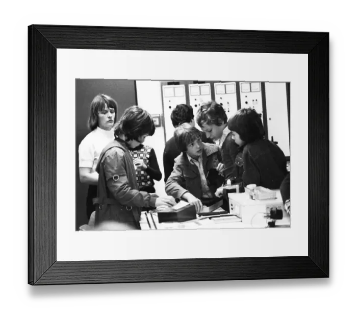 Framed Print : Operation and teaching at a comprehensive school on 03