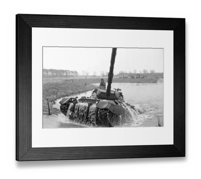 Framed Print : Bundeswehr practice shooting on 27