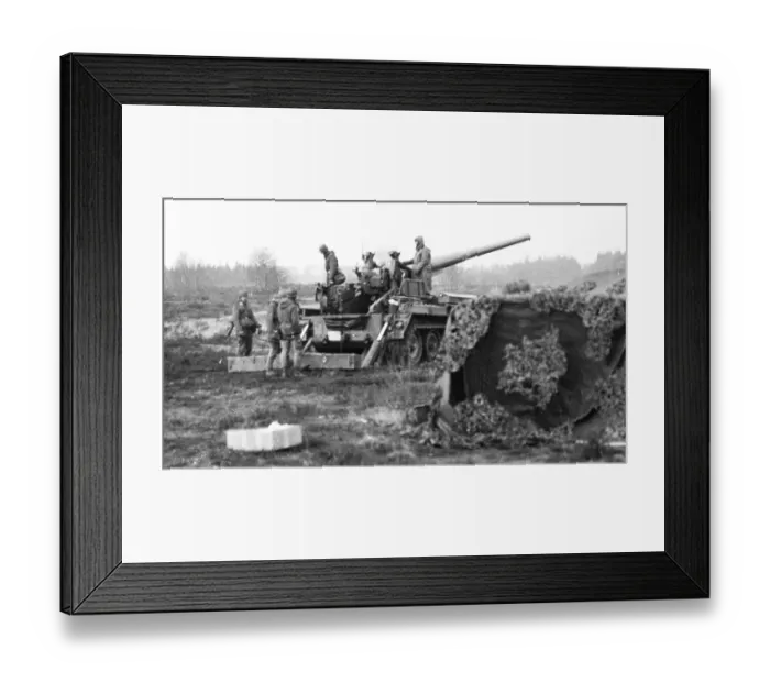 Framed Print : Bundeswehr practice shooting on 27 Framed Print : Bundeswehr practice shooting on 27