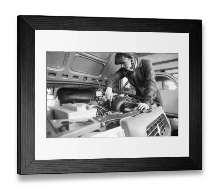 Framed Print : The training of apprentices (Azubis) at the Vocational Training Centre (BBZ) in Arnsberg on 19