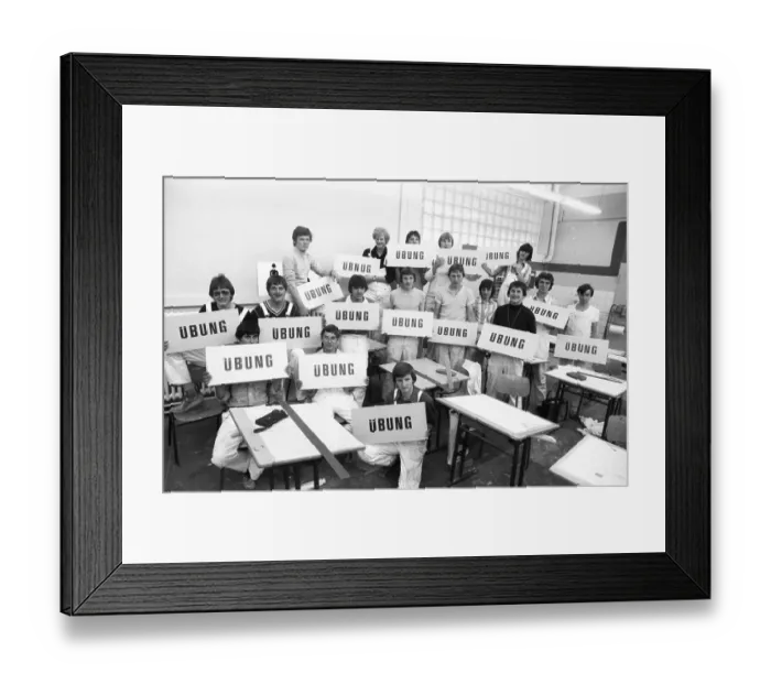Framed Print : The training of apprentices (Azubis) at the Vocational Training Centre (BBZ) in Arnsberg on 19