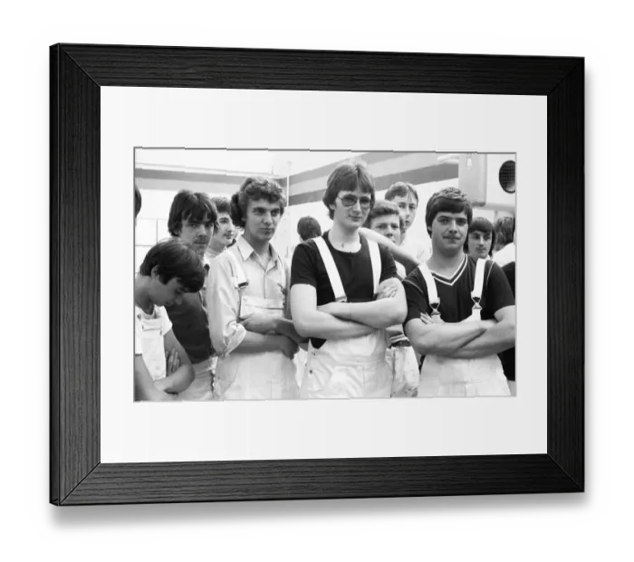 Framed Print : The training of apprentices (Azubis) at the Vocational Training Centre (BBZ) in Arnsberg on 19