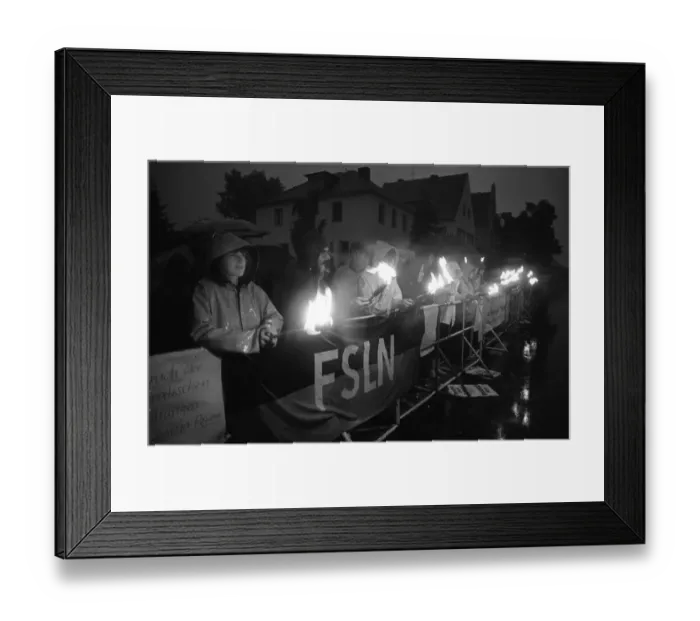 Framed Print : Left youth and student groups such as SDAJ