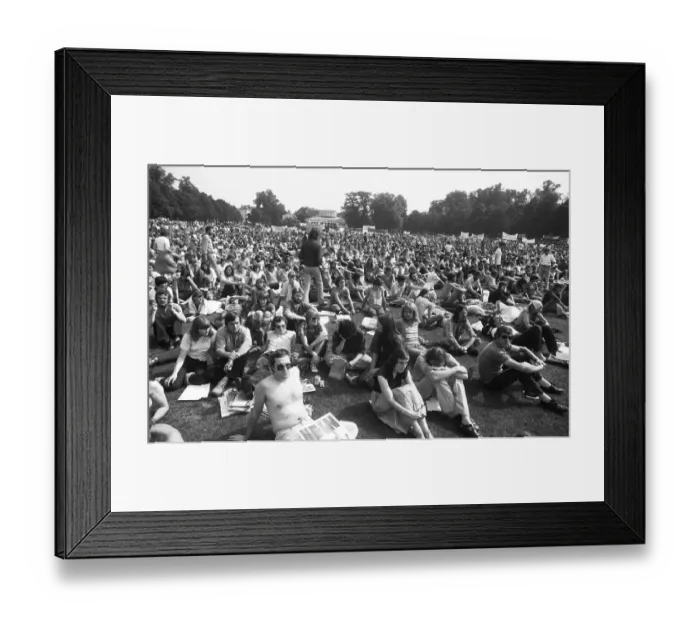 Framed Print : Several thousand demonstrators came to protest for disarmament and peace in Vietnam on Anti-War Day Framed Print : Several thousand demonstrators came to protest for disarmament and peace in Vietnam on Anti-War Day