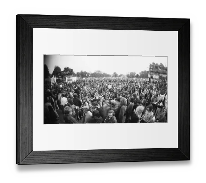 Framed Print : More than 100, 000 people demonstrated against nuclear power on 14