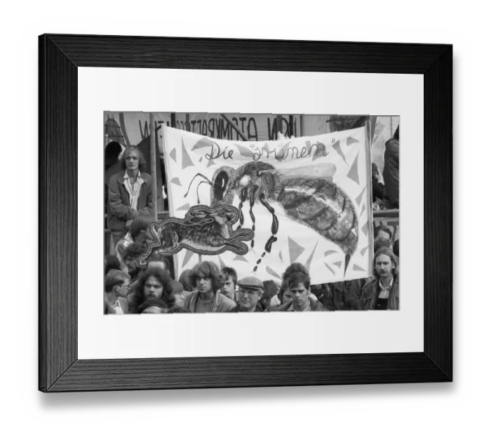 Framed Print : More than 100, 000 people demonstrated against nuclear power on 14 Framed Print : More than 100, 000 people demonstrated against nuclear power on 14