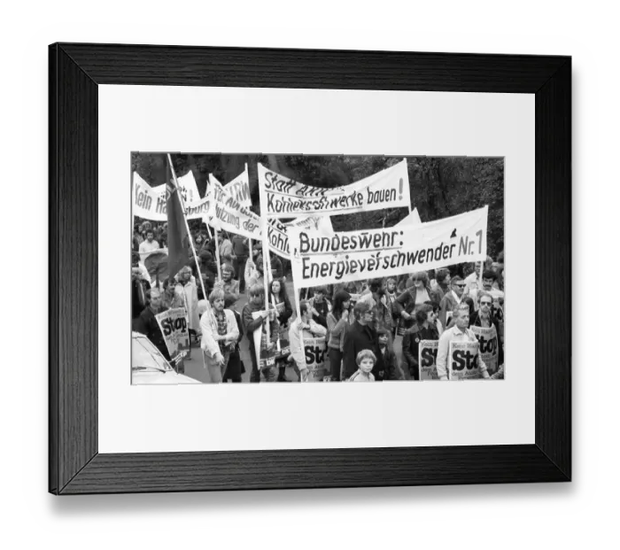 Framed Print : More than 100, 000 people demonstrated against nuclear power on 14 Framed Print : More than 100, 000 people demonstrated against nuclear power on 14