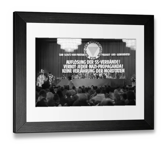 Framed Print : The Congress of the League of Anti-Fascists (VVN) on 25 Framed Print : The Congress of the League of Anti-Fascists (VVN) on 25