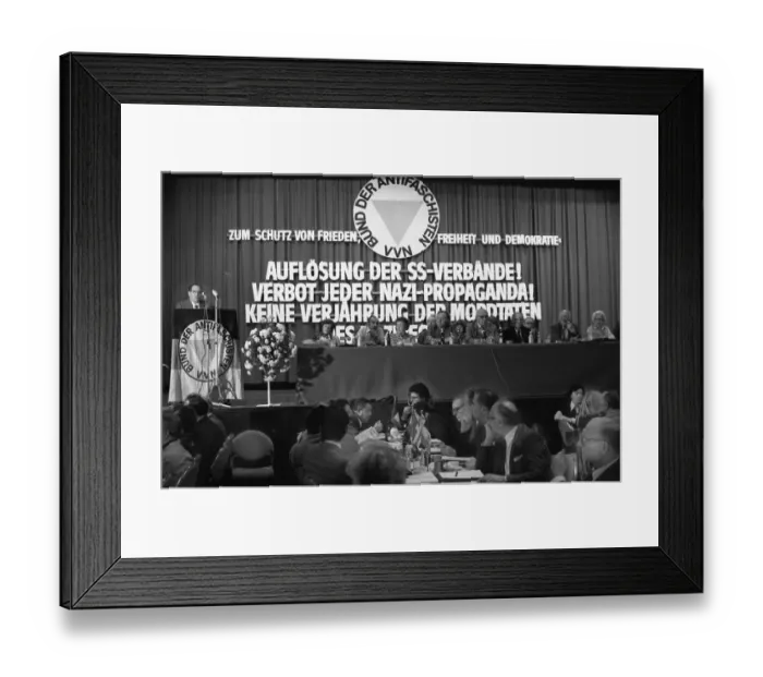 Framed Print : The Congress of the League of Anti-Fascists (VVN) on 25 Framed Print : The Congress of the League of Anti-Fascists (VVN) on 25