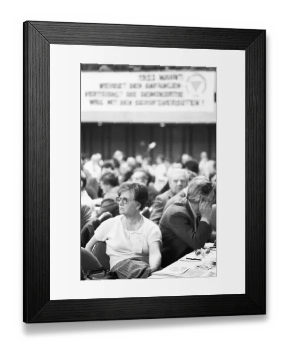 Framed Print : The Congress of the League of Anti-Fascists (VVN) on 25