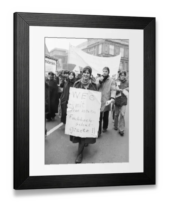 Framed Print : Following a conference of student councils (ASTA)