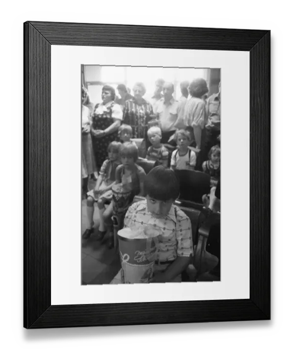 Framed Print : The first day of school at a primary school on 0 7