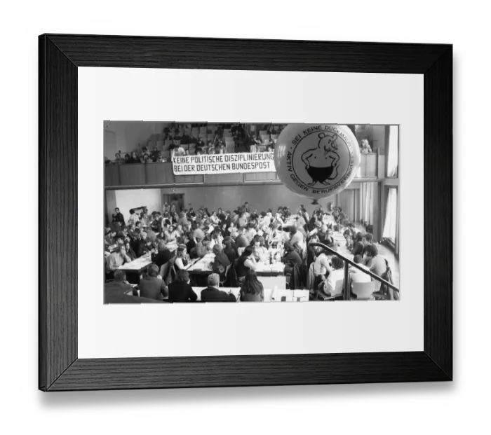Framed Print : International Conference on the Radical Decree (Berufsverbote) on 21 Framed Print : International Conference on the Radical Decree (Berufsverbote) on 21
