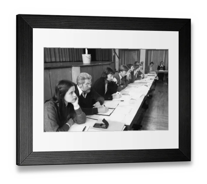Framed Print : International Conference on the Radical Decree (Berufsverbote) on 21