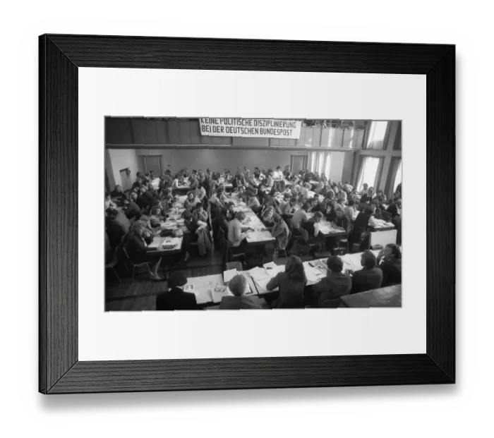 Framed Print : International Conference on the Radical Decree (Berufsverbote) on 21