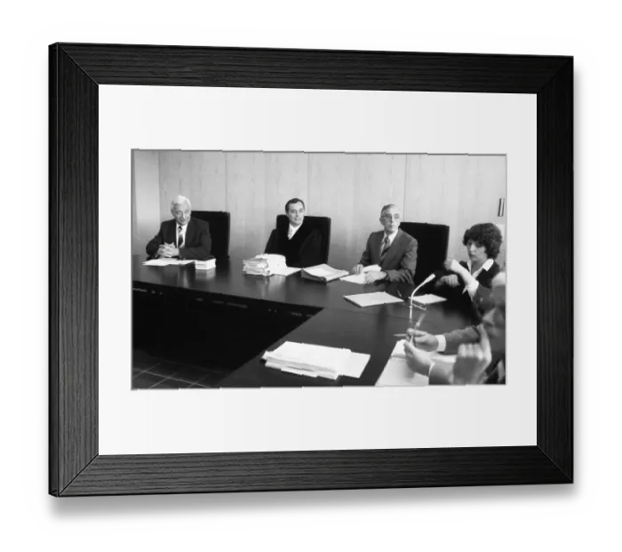 Framed Print : In front of and in the regional labour court