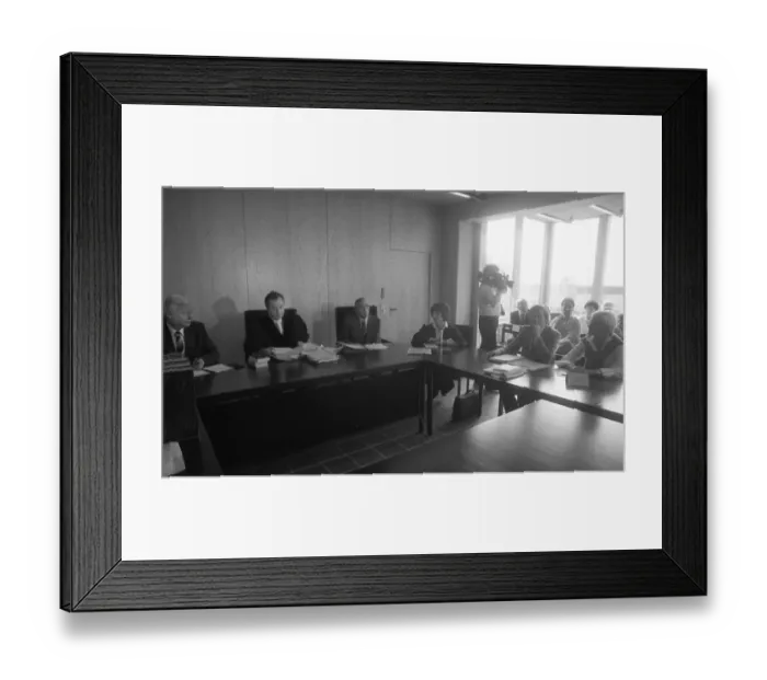Framed Print : In front of and in the regional labour court Framed Print : In front of and in the regional labour court