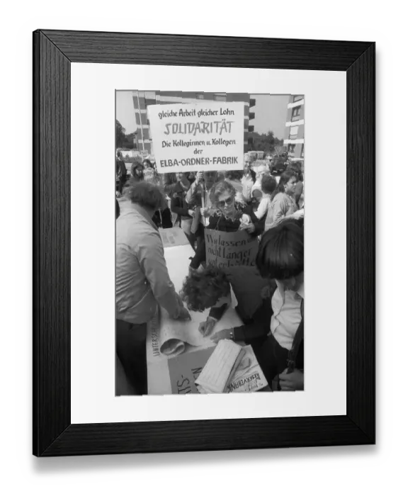 Framed Print : In front of and in the regional labour court Framed Print : In front of and in the regional labour court
