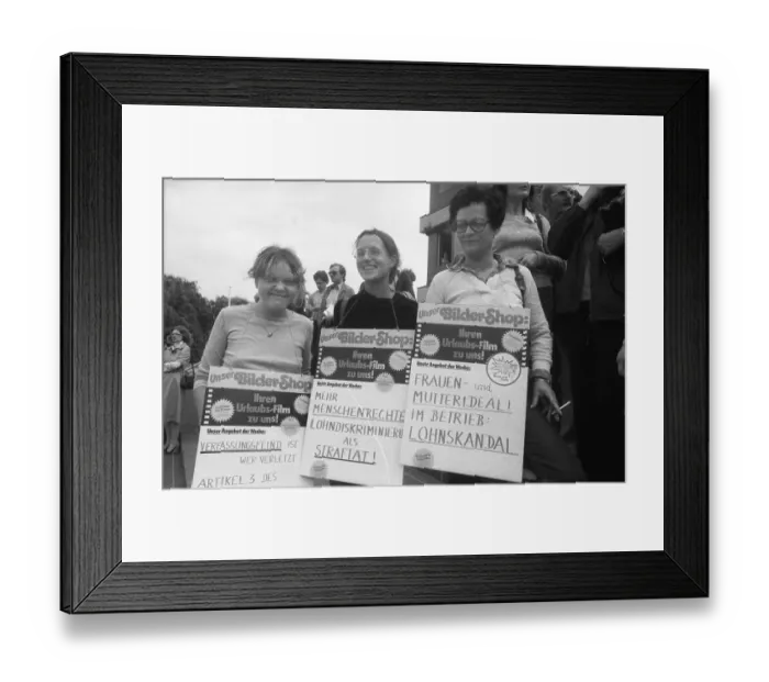 Framed Print : In front of and in the regional labour court Framed Print : In front of and in the regional labour court