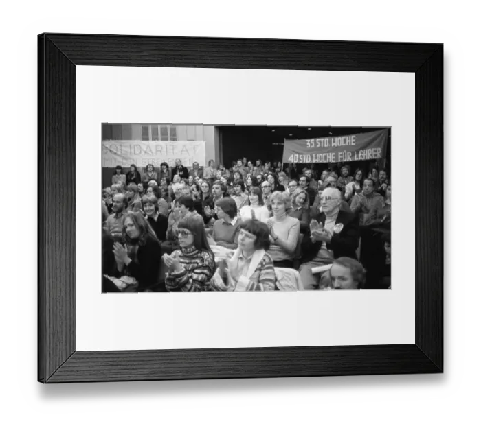 Framed Print : Teachers, called by their union