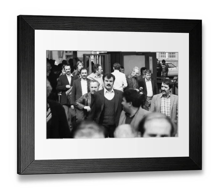 Framed Print : Shift change at Fordwerke, the proportion of Turkish migrants is striking 09 Framed Print : Shift change at Fordwerke, the proportion of Turkish migrants is striking 09